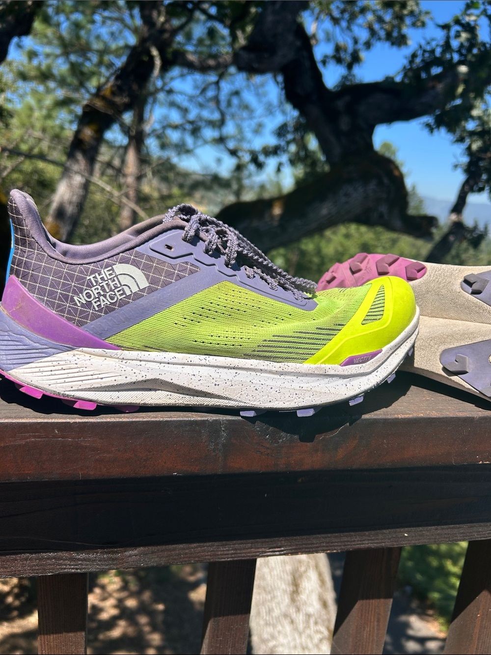 The North Face Vectiv Infinite 2, W10, around 100 miles